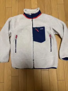 patagonia レトロX ベージュ/ネイビー　キッズサイズ