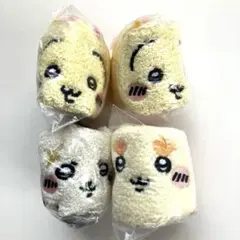 新品•未開封 ちいかわ もこもこポーチ2 うさぎ シーサー ラッコ 4個セット