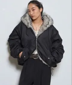 whos who gallery 2wayリバーシブルファーブルゾン