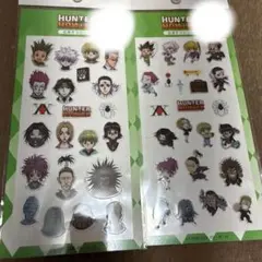 しまむら　HUNTER×HUNTER 立体デコシール　キルア　ヒソカ　クロロ