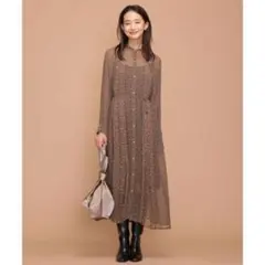 美品！ヌキテパ　小花柄ワンピース　ナノユニバース別注