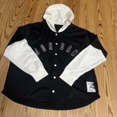 Jordan フード付きシャツ ブラック/ホワイト