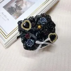 ⸜❤︎⸝‍硬質ケース ホイップデコ 小物ケース ブラック ⸜❤︎⸝‍