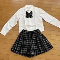 シャツ・ショートパンツセット リボン付き 160cm