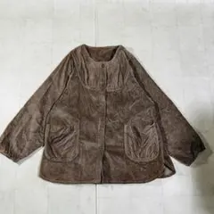 ゆったりブラウン コーデュロイジャケット　サイズL