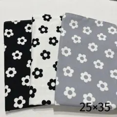 ハンドメイド　25×35 ランチョンマット　女の子　小さめ　グレー　モノトーン