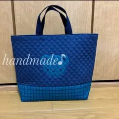 s3880様オーダー^ ^ファミリアチェックのアップリケトートバック