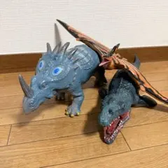 特大サイズ 恐竜 ビニールモデル フィギュア 3体セット 恐竜フィギュアのサムネイル