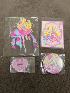 キュアアイドル　アクリルスタンド+缶バッジセット+ステッカー