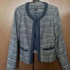 BEAMS HEART ノーカラージャケット 1 ネイビー系のサムネイル