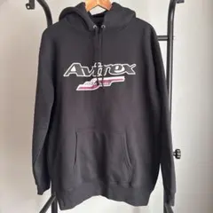 Avirex ブラック フード付きパーカーのサムネイル