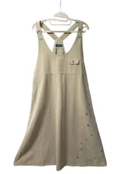 ドラッグストアーズ　ジャンパースカート　ロング　ワッペン