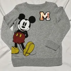 Disney Mickey Mouse グレー トレーナー　コストコ　5のサムネイル