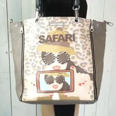 BARBARA RIHL レザートートバッグ SAFARI アートデザインのサムネイル