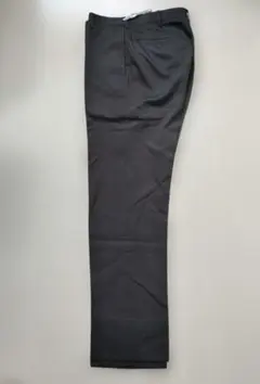 メンズ スラックス ビジネスパンツ ストライプ柄 グレー Mサイズ