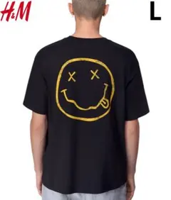 新品 H&M × ニルヴァーナ Nirvana コラボ バンドTシャツ L