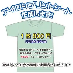 アイロンシート　オリジナルTシャツなどにいかがでしょうか？