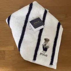【新品　未使用品】POLO RALPH LAUREN タオルハンカチ　ストライプ