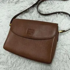 極美品✨️ バーバリーズ ショルダーバッグ シボ革 ノバチェック ホースロゴ 茶のサムネイル