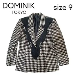 DOMINIK TOKYO 千鳥格子 ヴィンテージ　9号　昭和レトロ