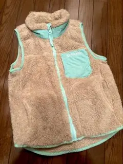 ファー素材 ベージュ ミント