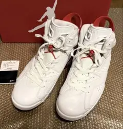 美品 ナイキ エアジョーダン6 ホワイト ユニバーシティ レッド レッドオレオ