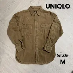 UNIQLO コーデュロイシャツ M ブラウン