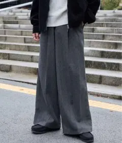 ［1月4日まで］MONO-MART ワイドストレートスラックスパンツ