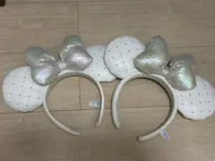 ディズニー　キルティングカチューシャ　2点セット　ミニーマウス