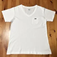 Lee リー Vネック ポケットTシャツ 半袖 ホワイト M レディースのサムネイル