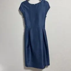 UNITED ARROWS　ワンピース　ブルー　フォーマル　セレモニー　38