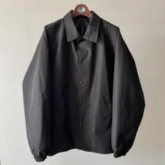 GU コーチジャケット メンズM 洗える 黒 ブラック ジャンパー ブルゾン