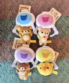 ₍*₎様 リラックマ　クレーンにぶらさがりぶるぶるぬいぐるみ　全4種コンプリート