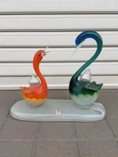 Multi Glass マルティグラス 他 ガラス製 オブジェ 白鳥 スワン - メルカリ