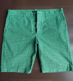 Theory チェック柄 ショートパンツ グリーン サイズ34のサムネイル