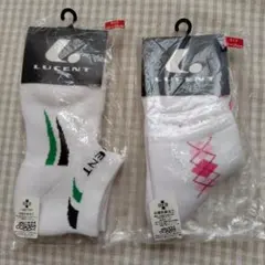 LUCENT ルーセント テニスソックス 22〜25cm 靴下2セット
