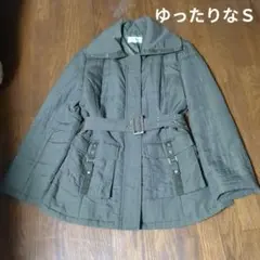 渋めモスグリーン　中綿コート　ジャンバー