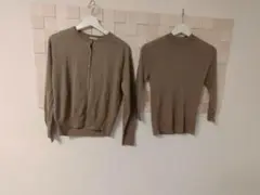 UNITED ARROWS　1_OF MINE ツインニットアンサンブル　モカ