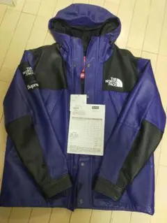 S□2018AW□シュプリーム x ノースフェイス レザーマウンテンパーカー 