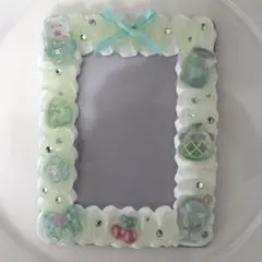 メロンソーダ色①ホイップデコ硬質ケース