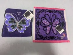 ANNA SUI 蝶とハートのタオルハンカチセット 新品 未使用