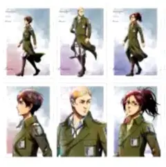 未開封品　進撃の巨人　冬の歩みver. トレーディングポストカード　6枚セット