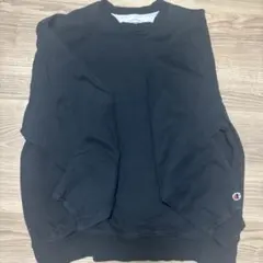 Champion 黒　無地スウェット