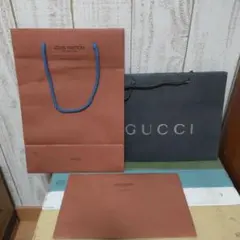 ルイヴィトンとGUCCI紙袋3枚セット