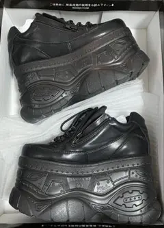 ヨースケ YOSUKE 直営SHOP限定厚底スニーカー（ブラック）22.5cm