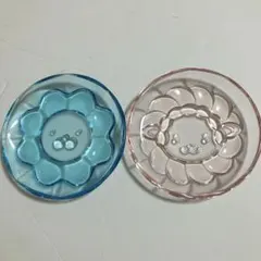 【新品未使用】ミスド　　ガラスのお皿2枚セット
