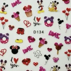 ネイルシール ミニーちゃん ミッキー プルート お菓子 ディズニー キャラクター