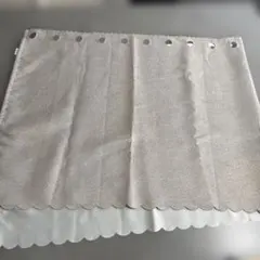 ポリエステル スカラップエッジカフェカーテン