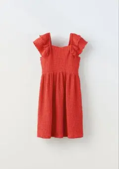 ZARA 赤 ノースリーブワンピース 120cm