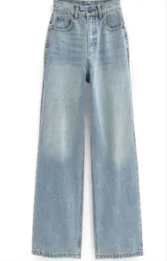 【GRL】ストレートワイドデニムパンツ[cu533]